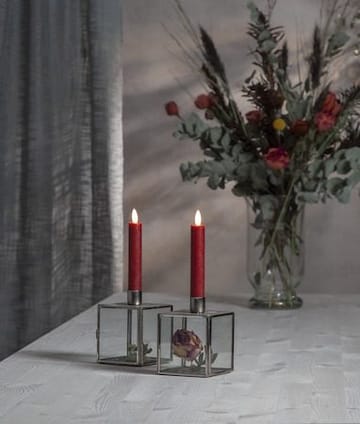 Flamme Rustic LED Antikljus 2-pack 15 cm - m örkröd - Belysning & el - Inomhusbelysning & lampor - Dekorationsbelysning