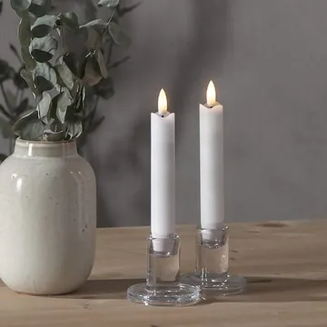 Flamme Rustic LED Antikljus 2-pack 15 cm - vit - Belysning & el - Inomhusbelysning & lampor - Dekorationsbelysning