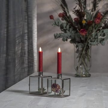 Flamme Rustic LED Antikljus 2-pack 15 cm - mörkröd - Belysning & el - Inomhusbelysning & lampor - Dekorationsbelysning