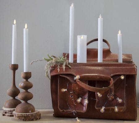 Flamme Rustic LED Antikljus 2-pack 25 cm - vit - Belysning & el - Inomhusbelysning & lampor - Dekorationsbelysning