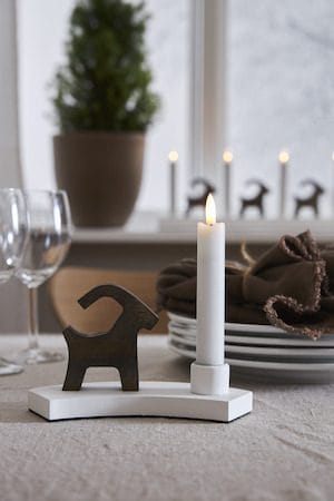Flamme Rustic LED Antikljus 2-pack 15 cm - vit - Belysning & el - Inomhusbelysning & lampor - Dekorationsbelysning