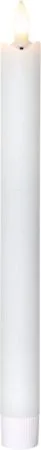 Flamme Rustic LED Antikljus 4-pack 28,5 cm, vit