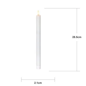 Flamme Rustic LED Antikljus 4-pack 28,5 cm - vit - Belysning & el - Inomhusbelysning & lampor - Dekorationsbelysning