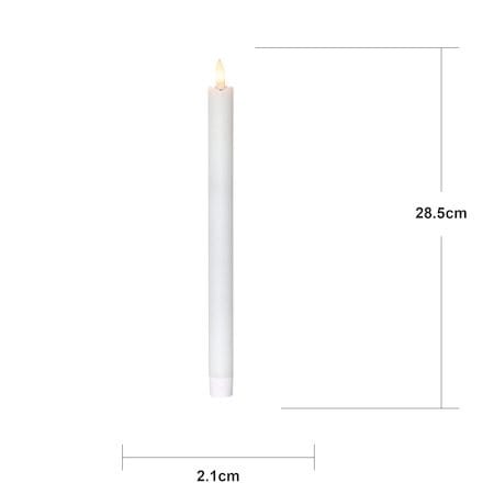 Flamme Rustic LED Antikljus 4-pack 28,5 cm - vit - Belysning & el - Inomhusbelysning & lampor - Dekorationsbelysning