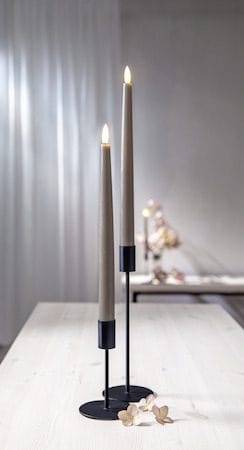 Flamme Slim LED Antikljus 2-pack 28,5 cm - mullvad - Belysning & el - Inomhusbelysning & lampor - Dekorationsbelysning