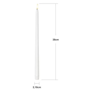 Flamme Slim LED Antikljus 2-pack 38 cm - vit - Belysning & el - Inomhusbelysning & lampor - Dekorationsbelysning