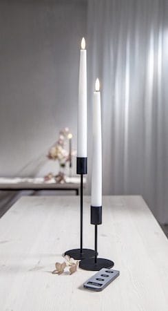 Flamme Slim LED Antikljus 2-pack 28,5 cm - vit - Belysning & el - Inomhusbelysning & lampor - Dekorationsbelysning