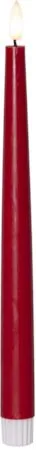 Flamme Slim LED Antikljus 2-pack 28,5 cm - röd - Belysning & el - Inomhusbelysning & lampor - Dekorationsbelysning