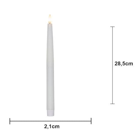 Flamme Slim LED Antikljus 4-pack - vit - Belysning & el - Inomhusbelysning & lampor - Dekorationsbelysning