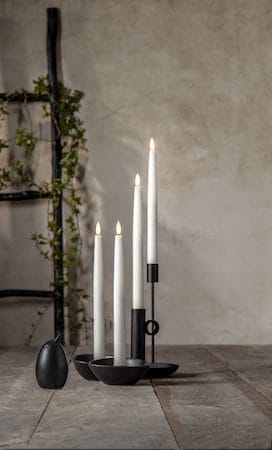 Flamme Slim LED Antikljus 4-pack - vit - Belysning & el - Inomhusbelysning & lampor - Dekorationsbelysning