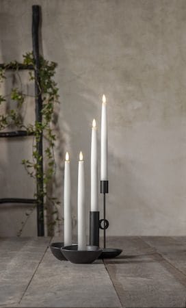 Flamme Slim LED Antikljus 4-pack - vit - Belysning & el - Inomhusbelysning & lampor - Dekorationsbelysning