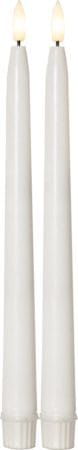 Flamme Slim Outdoor LED Antikljus 2-pack - vit - Belysning & el - Inomhusbelysning & lampor - Dekorationsbelysning