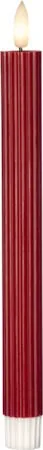 Flamme Stripe LED Antikljus 2-pack 25 cm - djupröd - Belysning & el - Inomhusbelysning & lampor - Dekorationsbelysning