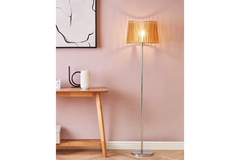 Forgen Golvlampa 153 cm - Silver/Ljus trä - Belysning & el - Inomhusbelysning & lampor - Sovrumslampa