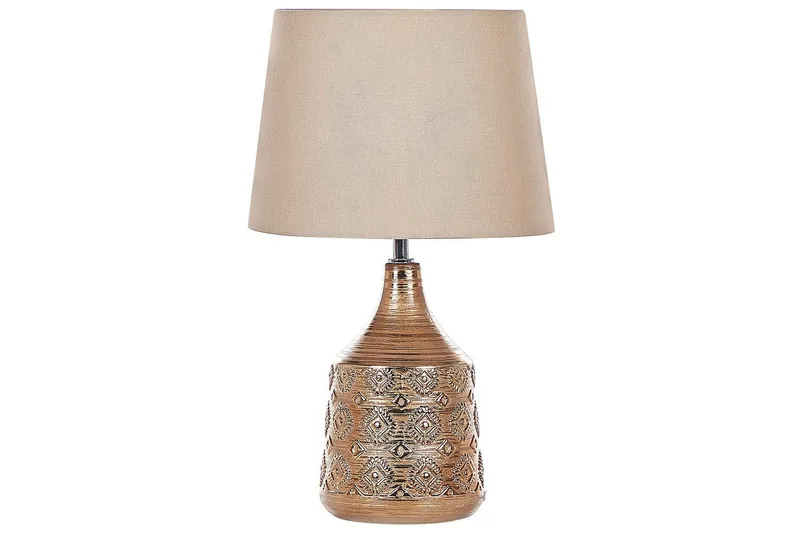 Galatea Bordslampa 47 cm E14, Brons/Beige