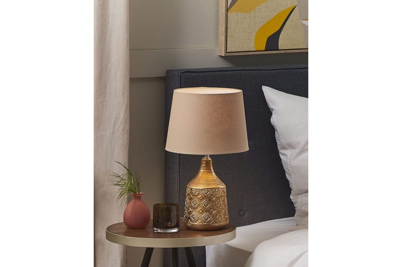 Galatea Bordslampa 47 cm E14 - Brons/Beige - Belysning & el - Inomhusbelysning & lampor - Fönsterlampa - Fönsterlampa på fot