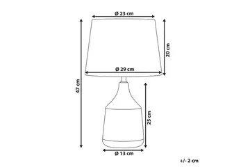Galatea Bordslampa 47 cm E14 - Brons/Beige - Belysning & el - Inomhusbelysning & lampor - Bordslampor