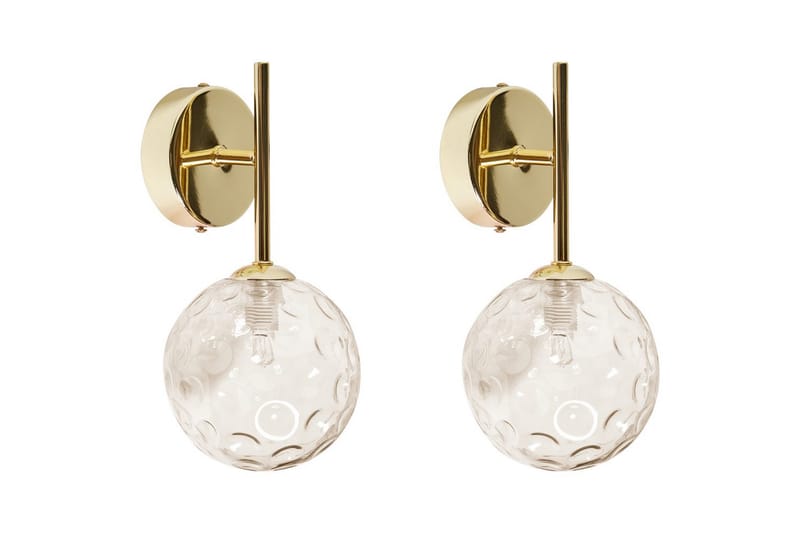 Gavdos Vägglampa 2 st G9 - Guld - Belysning & el - Inomhusbelysning & lampor - Sänglampor & nattduksbordslampa - Sänglampa vägg