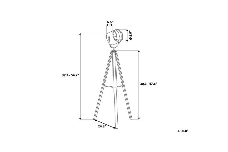 Alzette Golvlampa 143 cm - Vit - Sovrumslampa - Vardagsrumslampa - Golvlampa