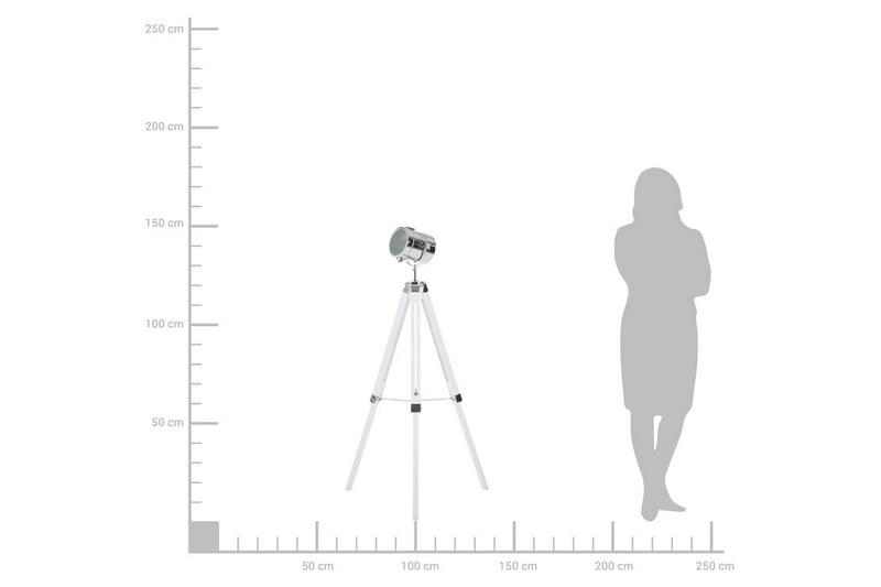 Alzette Golvlampa 143 cm - Vit - Sovrumslampa - Vardagsrumslampa - Golvlampa