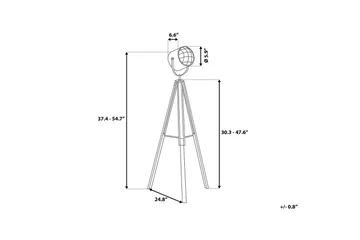 Alzette Golvlampa 143 cm - Vit - Belysning & el - Inomhusbelysning & lampor - Golvlampa