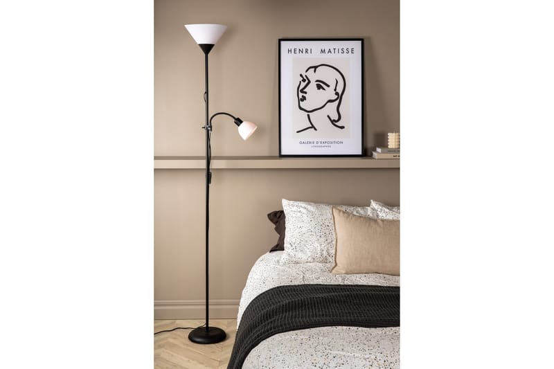 Bagasi Golvlampa - Svart/Vit - Belysning & el - Inomhusbelysning & lampor - Golvlampa - Tvåarmad golvlampa