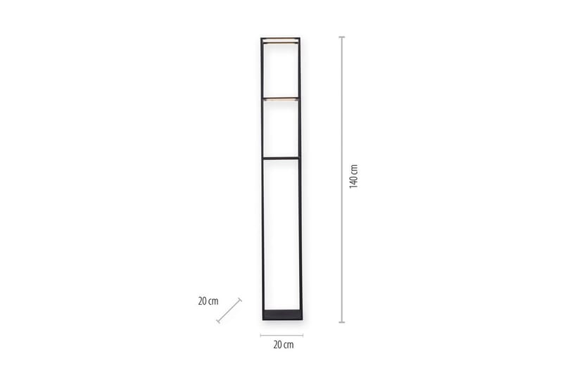 Golvlampa Contura - 20x140x20 cm - Belysning & el - Inomhusbelysning & lampor - Sovrumslampa