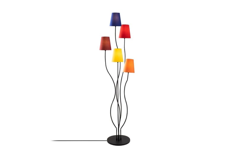 Golvlampa Crestor Flerfärgad / Livfulla färger - Flerfärgad / Livfulla färger - Belysning & el - Inomhusbelysning & lampor - Sovrumslampa