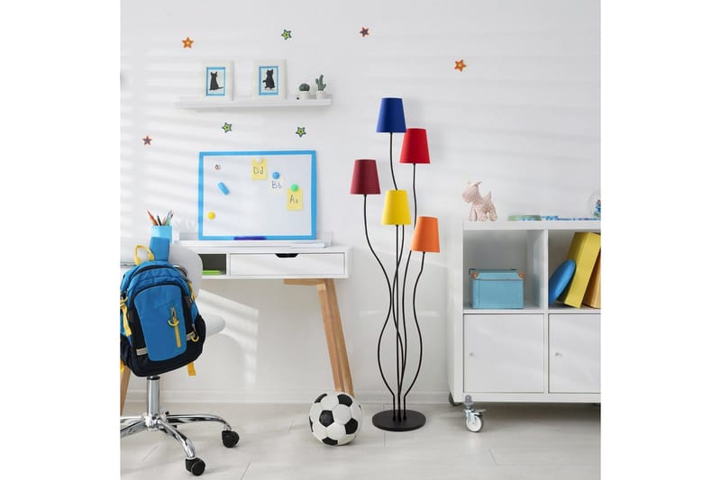 Golvlampa Crestor Flerfärgad / Livfulla färger - Flerfärgad / Livfulla färger - Belysning & el - Inomhusbelysning & lampor - Sovrumslampa