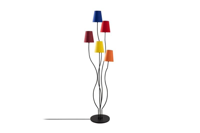 Golvlampa Crestor Flerfärgad / Livfulla färger - Flerfärgad / Livfulla färger - Belysning & el - Inomhusbelysning & lampor - Sovrumslampa