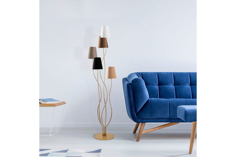 Golvlampa Crestor Flerfärgad / Mörka färger - Flerfärgad / Mörka färger - Belysning & el - Inomhusbelysning & lampor - Sovrumslampa