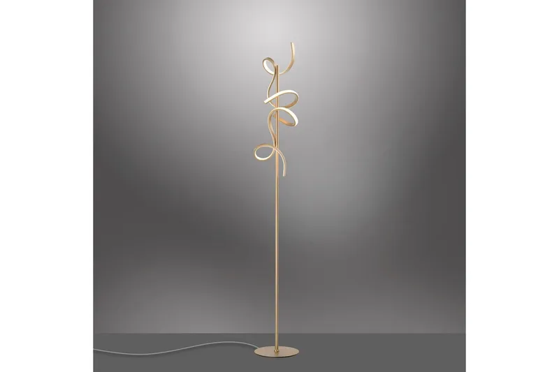 Golvlampa Curls - 22x156x22 cm - Belysning & el - Inomhusbelysning & lampor - Sovrumslampa