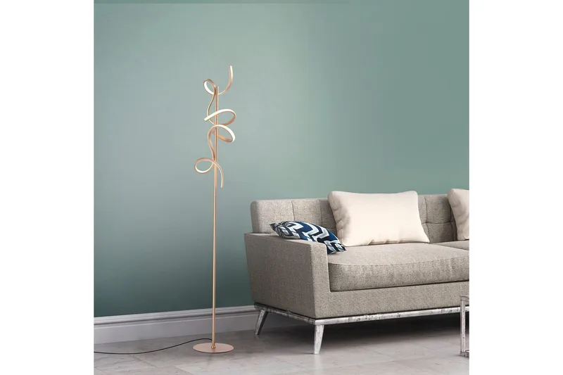 Golvlampa Curls - 22x156x22 cm - Belysning & el - Inomhusbelysning & lampor - Sovrumslampa