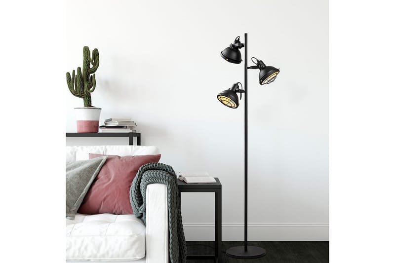 Golvlampa Desten Svart - Svart - Belysning & el - Inomhusbelysning & lampor - Sovrumslampa