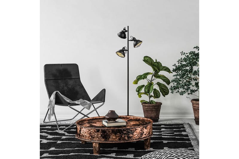 Golvlampa Desten Svart - Svart - Belysning & el - Inomhusbelysning & lampor - Sovrumslampa