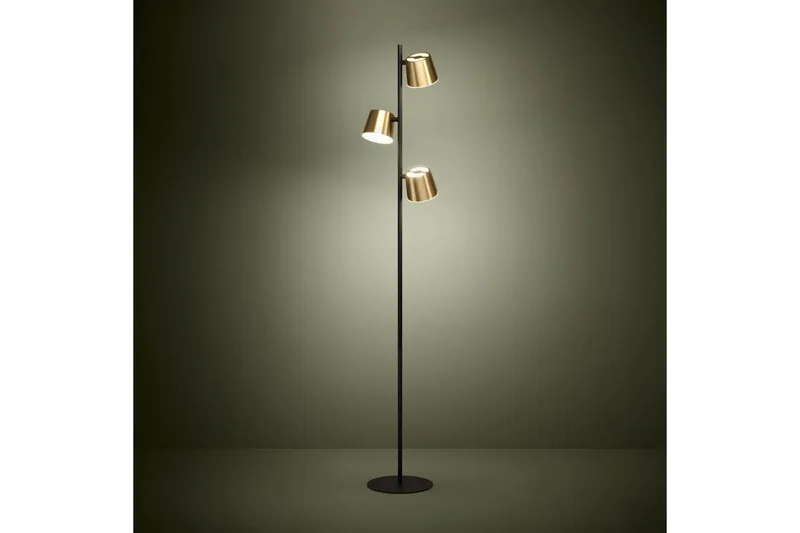 Golvlampa Eglo Altamira Svart/Mässing - Belysning & el - Inomhusbelysning & lampor - Sovrumslampa