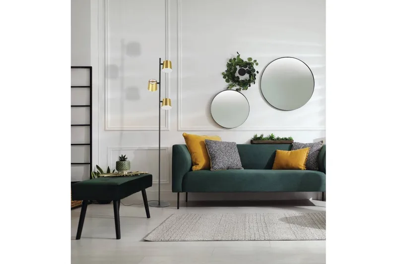 Golvlampa Eglo Altamira Svart/Mässing - Belysning & el - Inomhusbelysning & lampor - Sovrumslampa