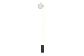 Golvlampa Eglo Betulia Svart/Mässing Opalvit - Belysning & el - Inomhusbelysning & lampor - Sovrumslampa