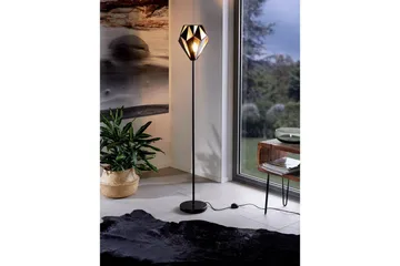 Golvlampa Eglo Carlton 1 - Svart/Koppar - Belysning & el - Inomhusbelysning & lampor - Sovrumslampa