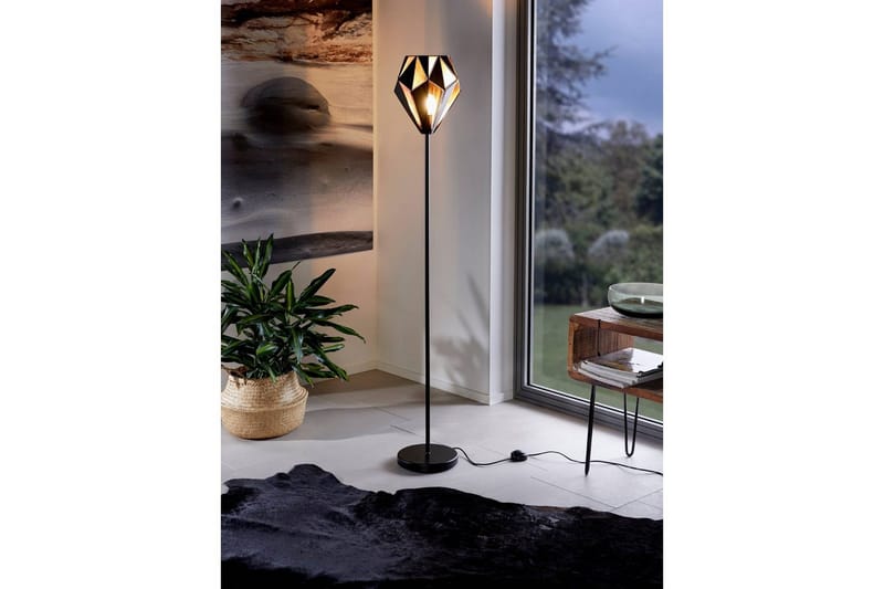 Golvlampa Eglo Carlton 1 - Svart/Koppar - Belysning & el - Inomhusbelysning & lampor - Sovrumslampa