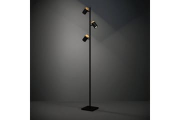 Golvlampa Eglo Cartagena Svart/Trä med 3 Lampor - Belysning & el - Inomhusbelysning & lampor - Sovrumslampa