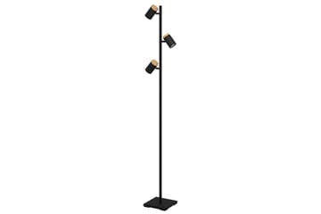 Golvlampa Eglo Cartagena Svart/Trä med 3 Lampor - Belysning & el - Inomhusbelysning & lampor - Sovrumslampa
