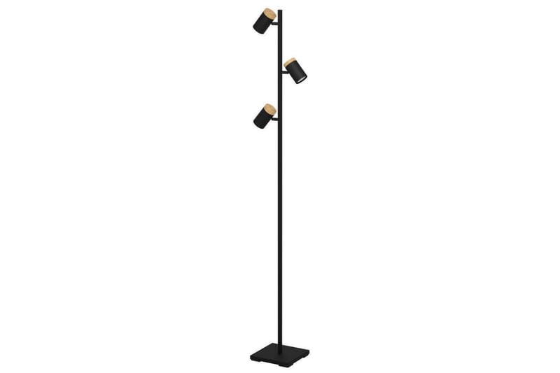 Golvlampa Eglo Cartagena Svart/Trä med 3 Lampor - Belysning & el - Inomhusbelysning & lampor - Sovrumslampa
