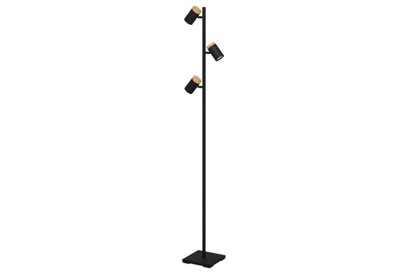 Golvlampa Eglo Cartagena Svart/Trä med 3 Lampor - Belysning & el - Inomhusbelysning & lampor - Sovrumslampa