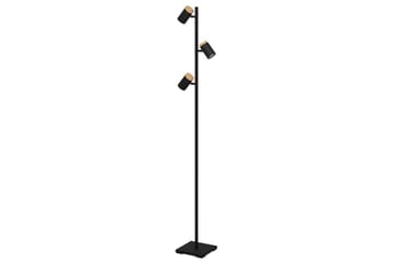 Golvlampa Eglo Cartagena Svart/Trä med 3 Lampor - Belysning & el - Inomhusbelysning & lampor - Sovrumslampa