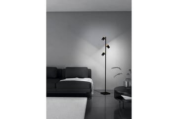 Golvlampa Eglo Cartagena Svart/Trä med 3 Lampor - Belysning & el - Inomhusbelysning & lampor - Sovrumslampa