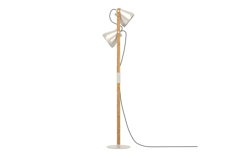 Golvlampa Eglo Cawton - Brun - Belysning & el - Inomhusbelysning & lampor - Golvlampa - Tvåarmad golvlampa