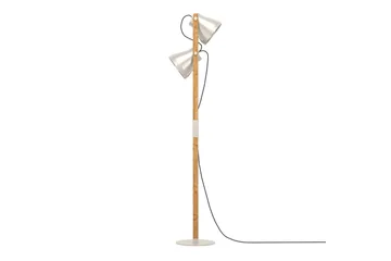 Golvlampa Eglo Cawton - Brun - Belysning & el - Inomhusbelysning & lampor - Golvlampa - Tvåarmad golvlampa