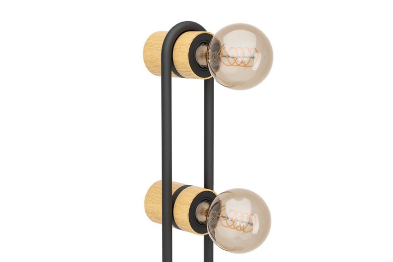 Golvlampa Eglo Chieveley med 3 Lampor - Svart/Brun - Belysning & el - Inomhusbelysning & lampor - Sovrumslampa