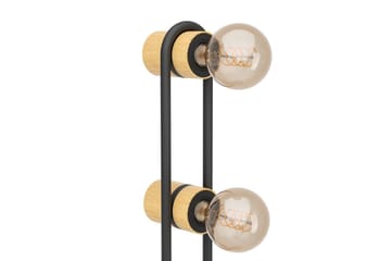 Golvlampa Eglo Chieveley med 3 Lampor - Svart/Brun - Belysning & el - Inomhusbelysning & lampor - Sovrumslampa
